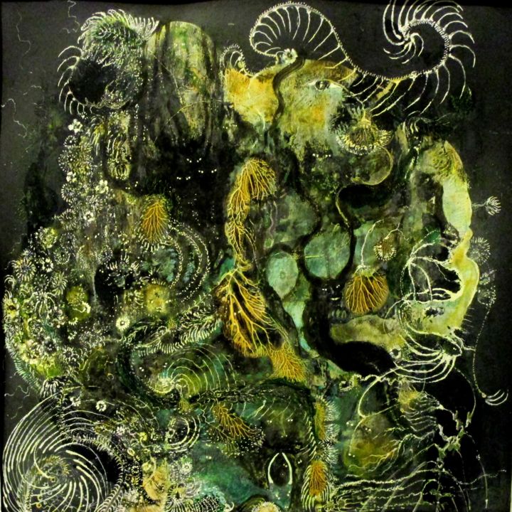 Malerei mit dem Titel "Série Forest spells" von Izabella Ortiz, Original-Kunstwerk