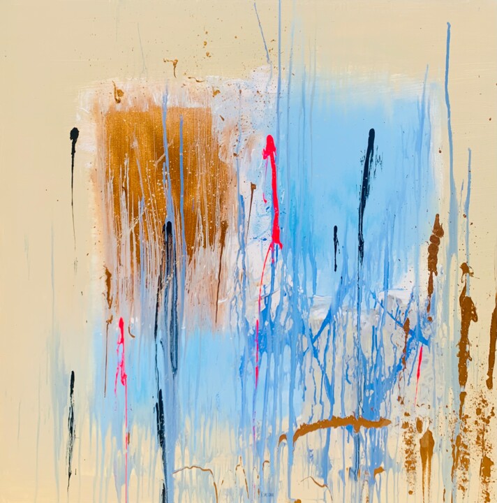 Painting titled "SPLIT" by Artretar, Original Art, Acrylic
