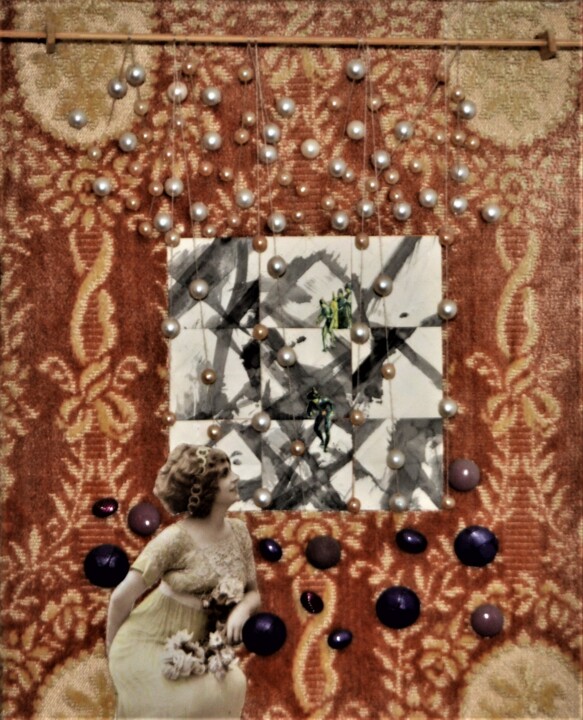 Collages intitulée "Nera" par Iztok Šostarec, Œuvre d'art originale, Collages