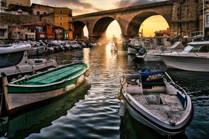 Photographie intitulée "Vallon des Auffes" par Joël Assuied, Œuvre d'art originale, Photographie numérique Monté sur Plexigl…