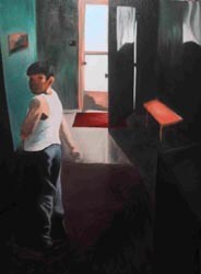 Painting titled "Boy from Palenque" by J.K. Wilson, Original Artwork