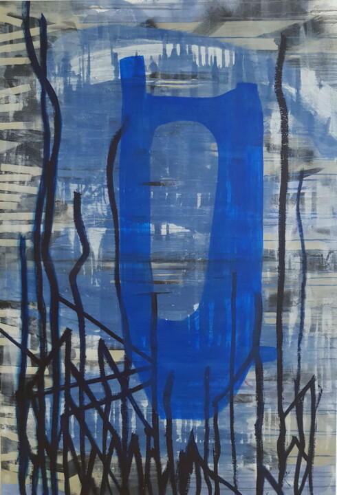 Pintura titulada "Dissolution" por J.Kesin, Obra de arte original, Oleo Montado en Bastidor de camilla de madera