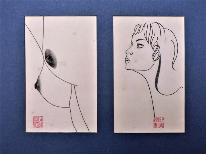 Disegno intitolato "" Marianne "" da Jacques Pinceloup, Opera d'arte originale, Matita