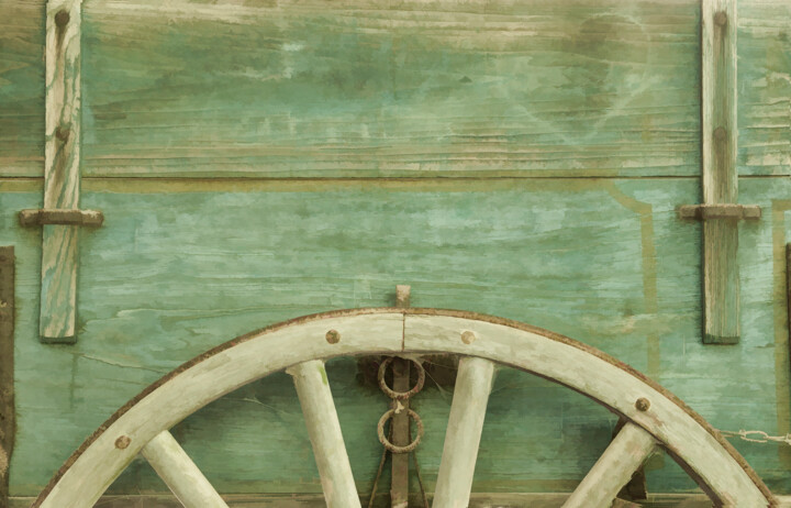 Fotografía titulada "Cart Wheel" por John Pingree, Obra de arte original, Fotografía digital