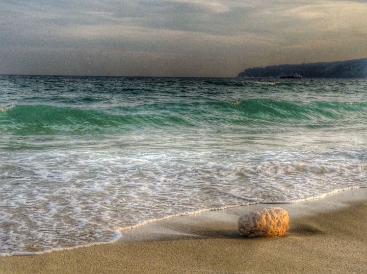 Фотография под названием "Золотой пляж" - Yulia Lunberg, Подлинное произведение искусства, Цифровая фотография