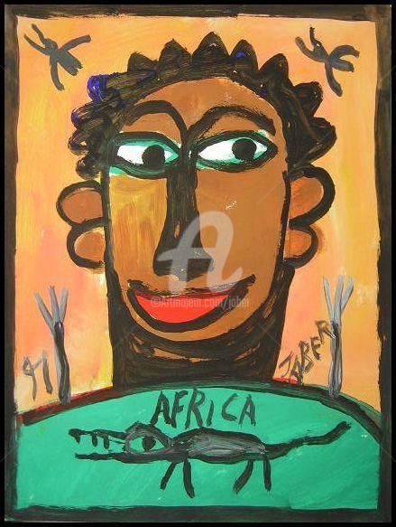 Painting titled "Africa" by Monsieur Jaber, Original Artwork