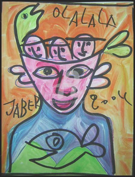 Painting titled "o lala " by Monsieur Jaber, Original Artwork