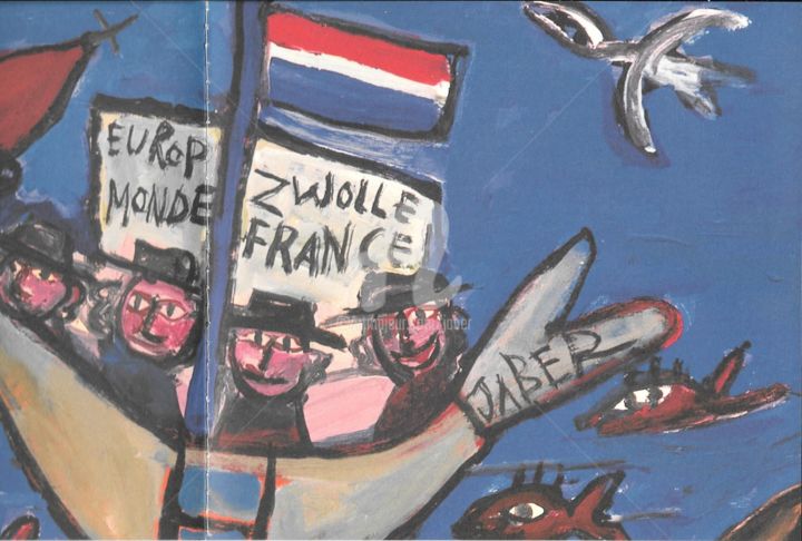 Peinture intitulée "livre-jaber-zwolle.…" par Monsieur Jaber, Œuvre d'art originale