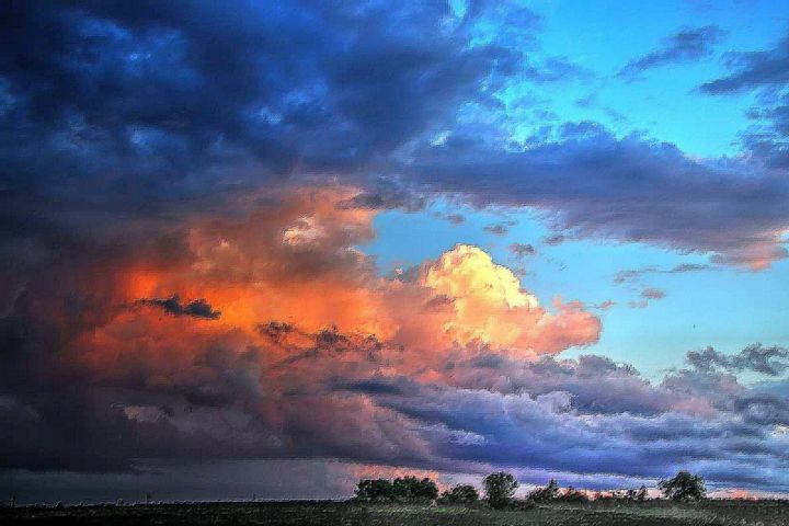 Grafika cyfrowa / sztuka generowana cyfrowo zatytułowany „Tormenta electrica” autorstwa Jac Lo, Oryginalna praca, 2D praca c…