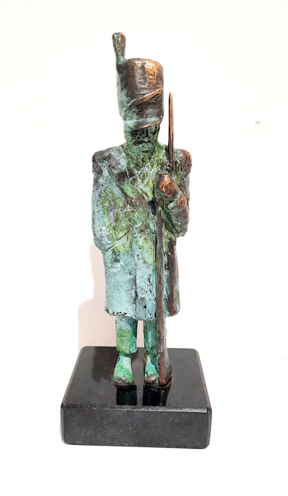 Escultura intitulada "Soldier" por Jacek Cholewa, Obras de arte originais, Bronze