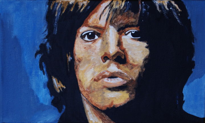 Pintura titulada "Mick Jagger" por Jacek Gaczkowski, Obra de arte original