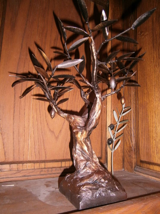 Sculpture titled "olivier di ferri" by Jacques Veinante (jackart), Original Artwork, Metals