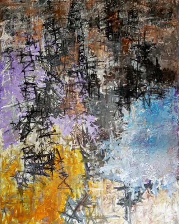 Painting titled "Non Scholae Sed Vit…" by Jacklord Tomas, Original Artwork, Acrylic
