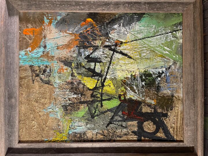 Painting titled "Kalakaua Ave." by Jacklord Tomas, Original Artwork, Acrylic