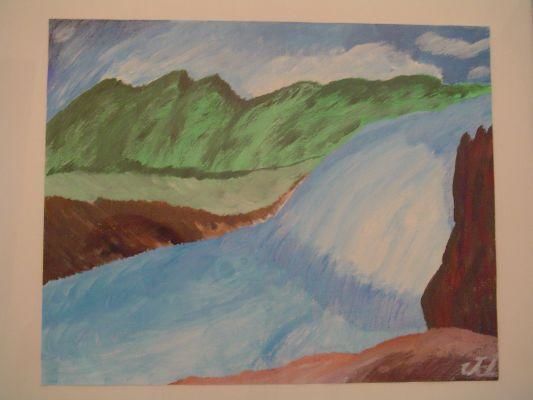 Peinture intitulée "Du côté de chez moi" par Jacques Delpas, Œuvre d'art originale, Huile
