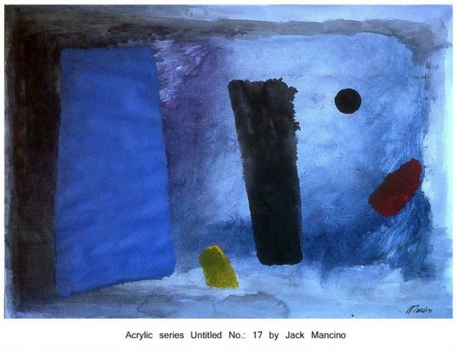 Malarstwo zatytułowany „Jack Mancino Abstra…” autorstwa Jack C Mancino, Oryginalna praca, Olej