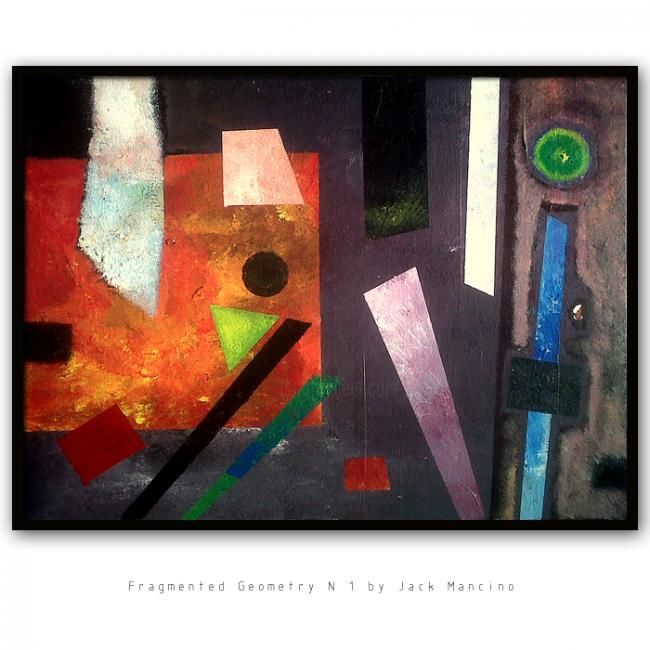 Schilderij getiteld "Jack Mancino Abstra…" door Jack C Mancino, Origineel Kunstwerk