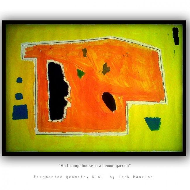 제목이 "Fragmented geometry…"인 미술작품 Jack C Mancino로, 원작, 기름