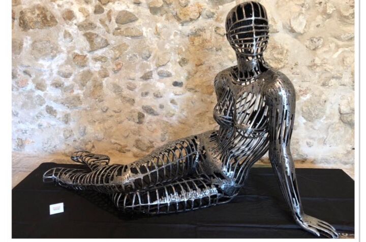 Escultura titulada "Aphrodite" por Jack Metal 06, Obra de arte original, Metales