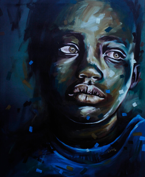 Peinture intitulée "Ourselves" par Jackson Kirisa, Œuvre d'art originale, Acrylique