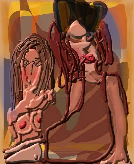 Digital Arts titled "Rencontre..." by Jacky Patin, Original Artwork