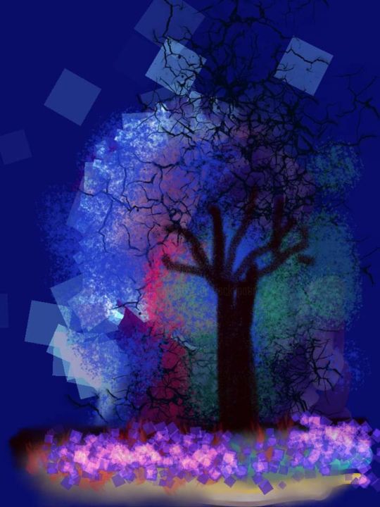 Digital Arts titled "L'arbre de vie..." by Jacky Patin, Original Artwork