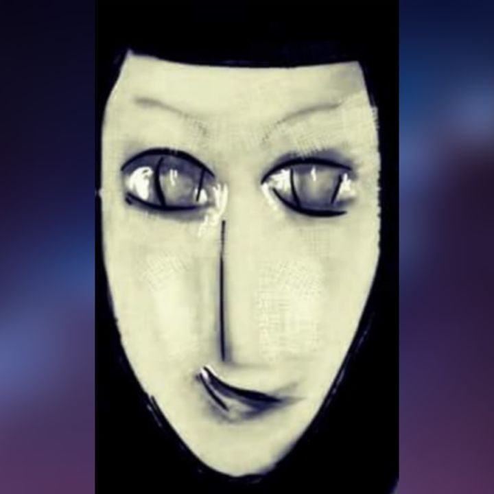 Arte digital titulada "Le masque" por Jacky Patin, Obra de arte original, Trabajo Digital 2D