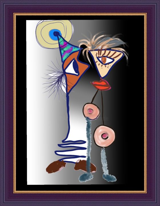 Digital Arts titled "Le rendez-vous auda…" by Jacky Patin, Original Art, Digital Painting