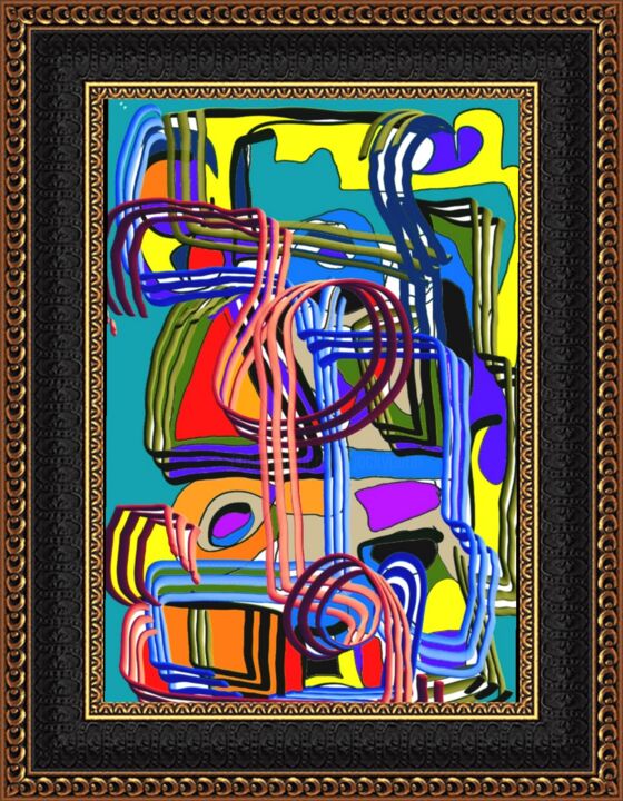 Arte digitale intitolato "Plein les yeux..." da Jacky Patin, Opera d'arte originale, Pittura digitale