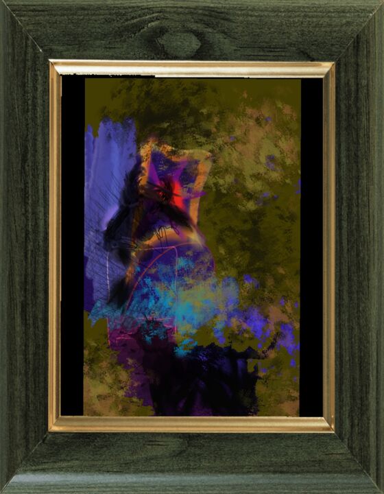 Arte digitale intitolato "Dans les bois..." da Jacky Patin, Opera d'arte originale, Pittura digitale