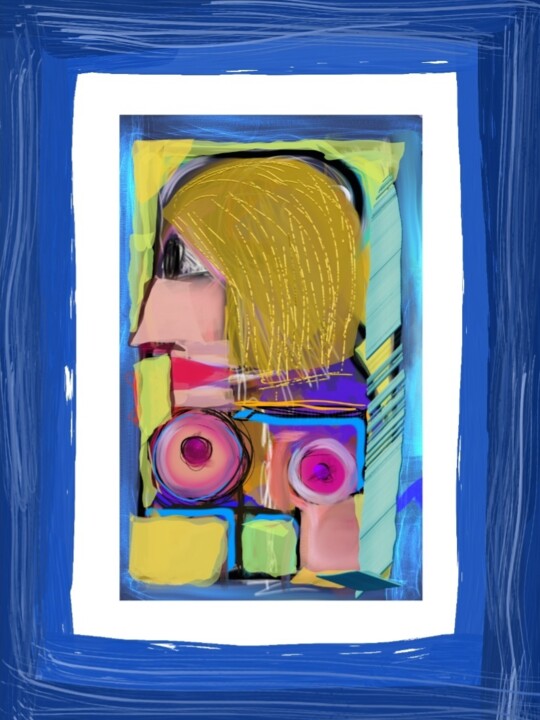 Digital Arts titled "Elodie" by Jacky Patin, Original Artwork, Digital Painting