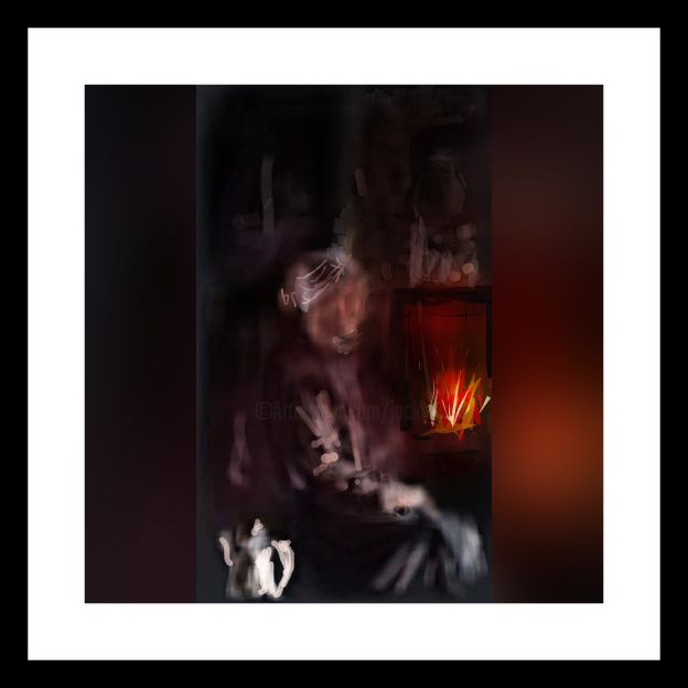 Digital Arts titled "un soir au coin du…" by Jacky Patin, Original Artwork