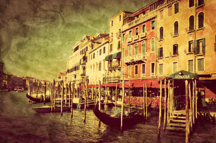 Painting titled "Venice" by Jacob Farkas, Original Artwork, Acrylic