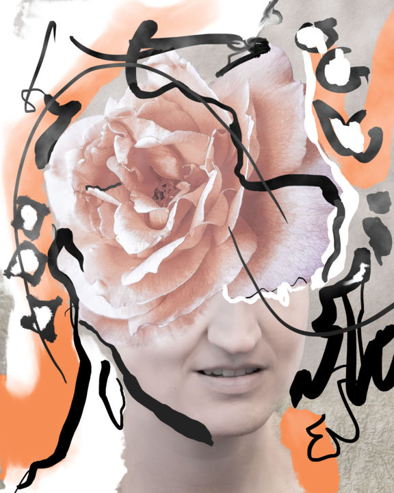 Digitale Kunst getiteld "A rose is still a r…" door Jacop, Origineel Kunstwerk, Foto Montage