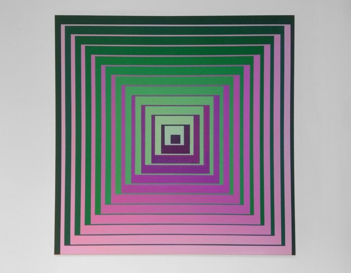 Peinture intitulée "Green and Purple nu…" par Jacopo Rossi, Œuvre d'art originale, Acrylique