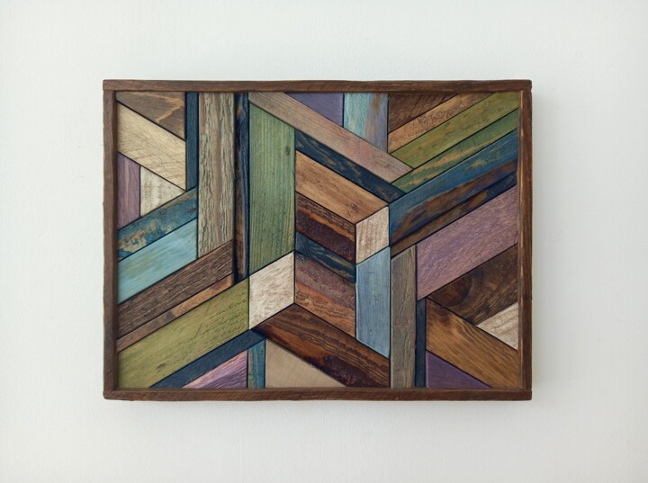 Design titled "Wooden crystals mat…" by Jacopo Rossi, Original Artwork, Table art