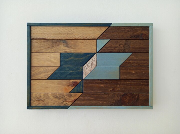 Design getiteld "Sea bird wood" door Jacopo Rossi, Origineel Kunstwerk, Tabel kunst