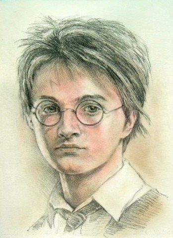 Painting titled "Harry Potter" by Jacques Copau, Original Artwork, Oil