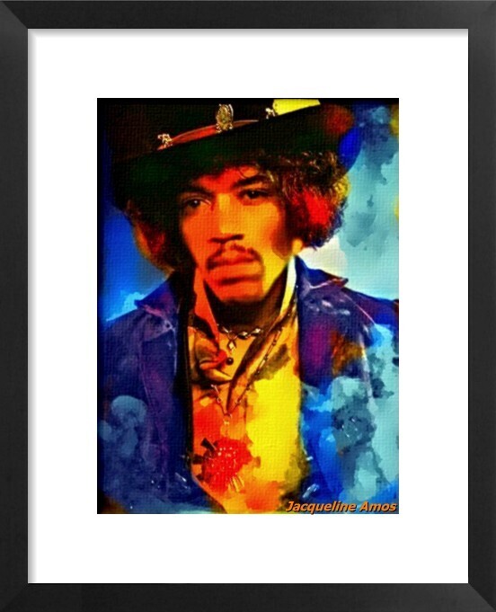 Painting titled "jimmyhendrixnewaa.j…" by Jacqueline Amos, Original Artwork