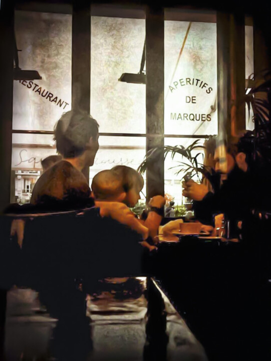 Fotografia intitulada "Déjeuner familial" por Jacqueline Giudicelli, Obras de arte originais, Fotografia digital