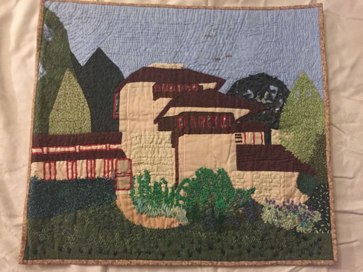 Art textile intitulée "My favorite Place i…" par Jacquelinejoann, Œuvre d'art originale