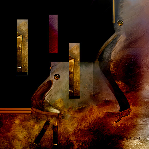 Arts numériques intitulée "EVASION CONTEMPORAI…" par Jacqueline Jouan (Dalhia), Œuvre d'art originale, Peinture numérique