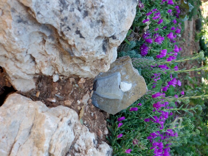 Sculpture titled "Lumière du soir" by Jacqueline Pizano, Original Artwork, Stone