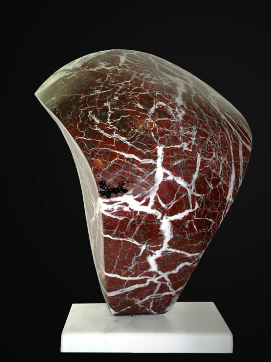 Sculpture titled "Inner power" by Jacqueline De Vaan, Original Artwork, Stone