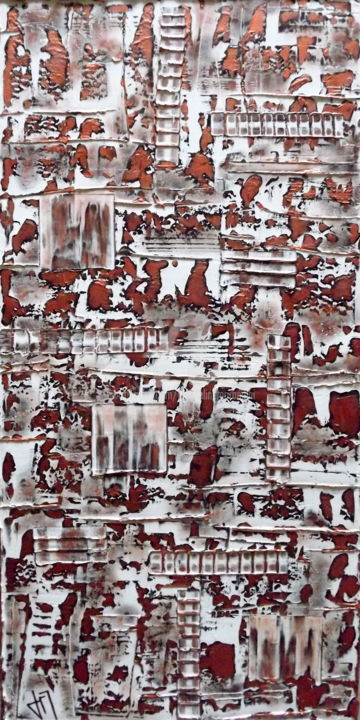 绘画 标题为“Totémique de la Ter…” 由Jacqueline Morandini, 原创艺术品, 丙烯 安装在木质担架架上
