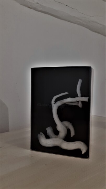 Sculpture intitulée "Remords" par Jacques Alary, Œuvre d'art originale, Bois