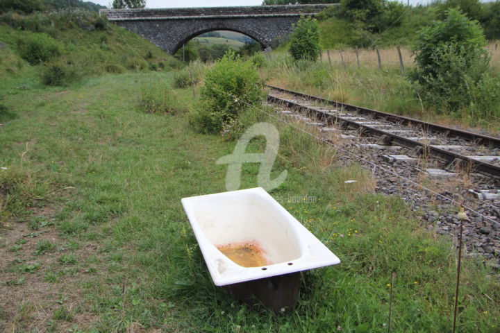 Photographie intitulée "station thermale" par Jacques Bourdon (JAQ), Œuvre d'art originale, Photographie numérique