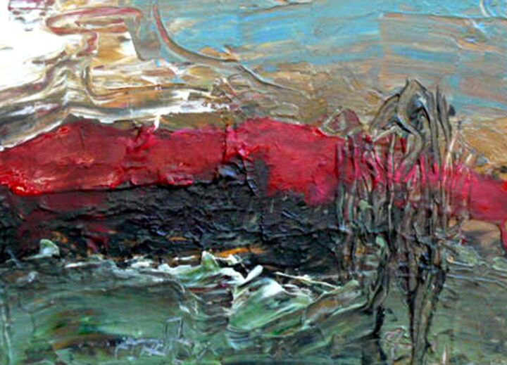 Peinture intitulée "Paysage marin en hi…" par Jacques Donneaud, Œuvre d'art originale, Acrylique