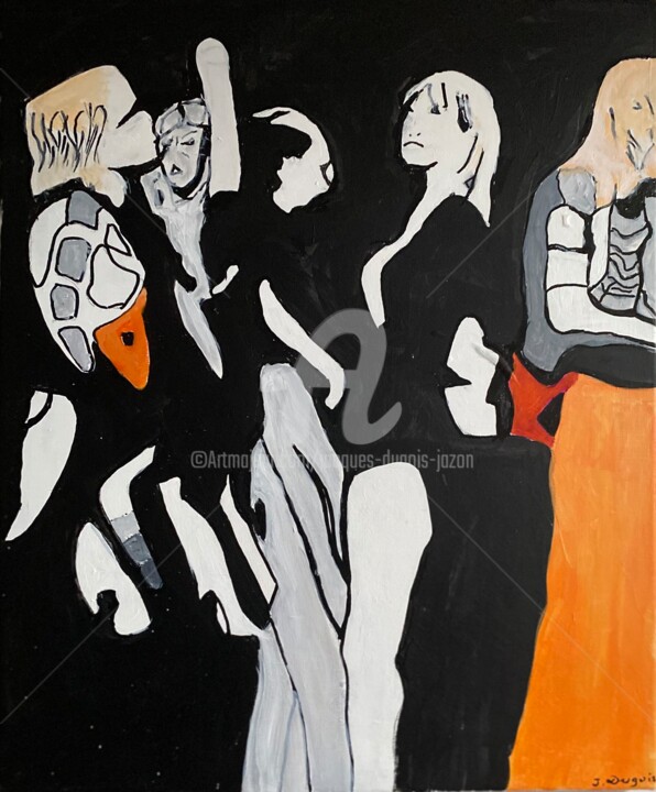 Pintura intitulada "danse" por Jacques Dugois (JAZON), Obras de arte originais, Acrílico