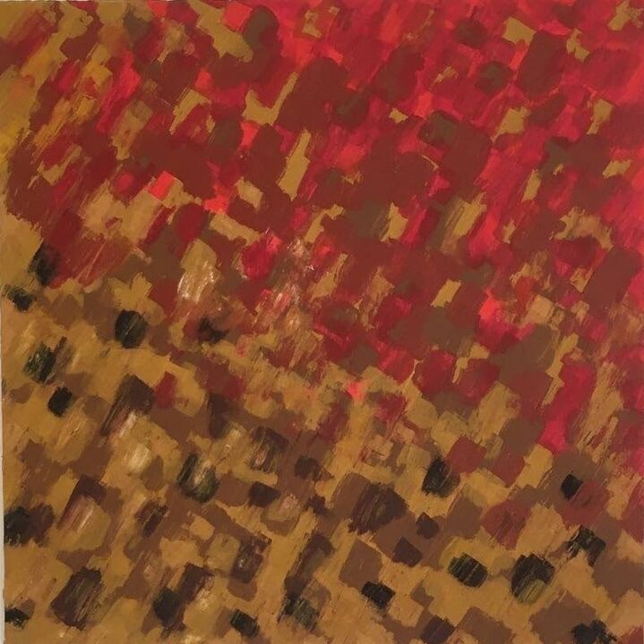 Pintura intitulada "Affrontements à May…" por Jacques Girauld, Obras de arte originais, Óleo